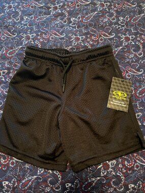 Athletic Works Boys Black Shorts NWT Size 4/5